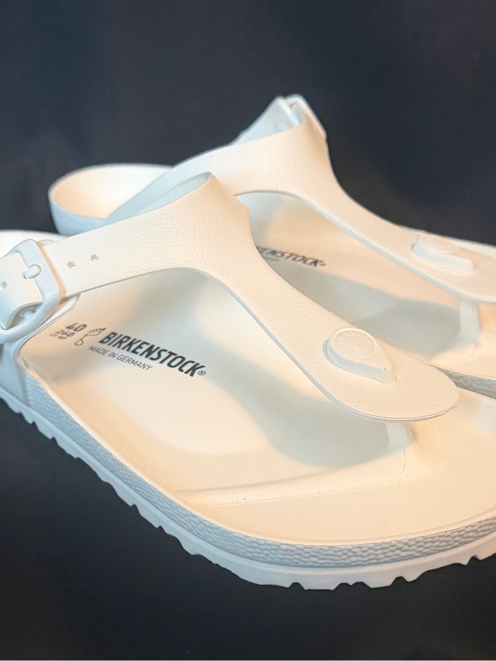 Birkenstock Gizeh EVA White Flip Flop Sandals Women’s US 9 EU 40